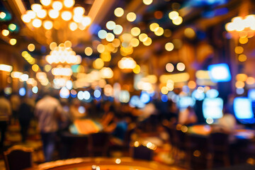 blurred photograph of crowded Casino.