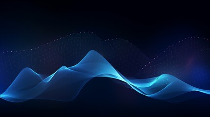 abstract blue wave background