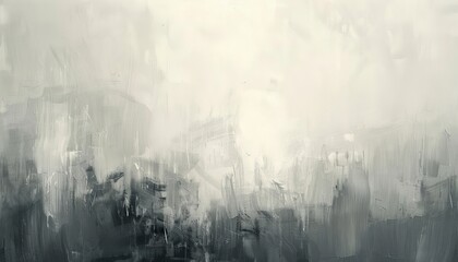 Fototapeta premium The image is a black and white abstract painting