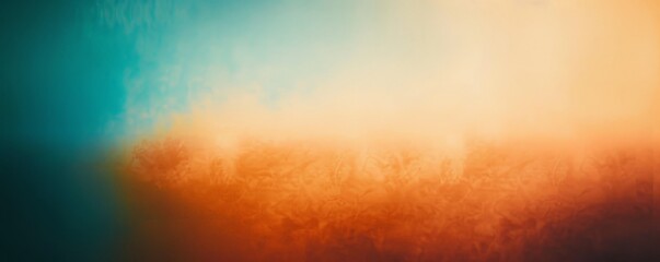 The image is a watercolor painting of a sunset