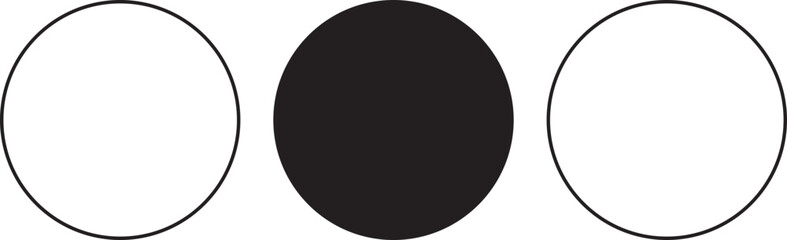 circle geometric shape minimal outline