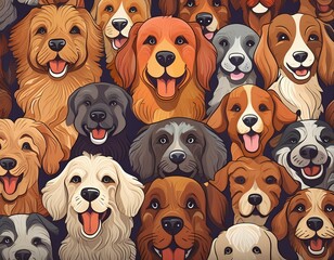 fondo de pantalla de  dibujo de perros 