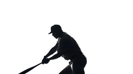 Fototapeta premium silhouette, baseball
