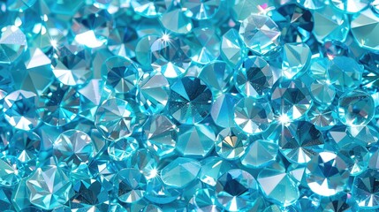 Light Reflections on Turquoise Gem Surfaces
