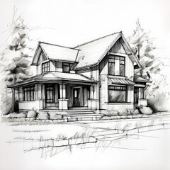 a house traditional architecture plan