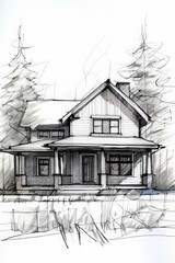 a house traditional architecture plan