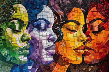 Identities and experiences converge like colors in a beautiful mosaic.