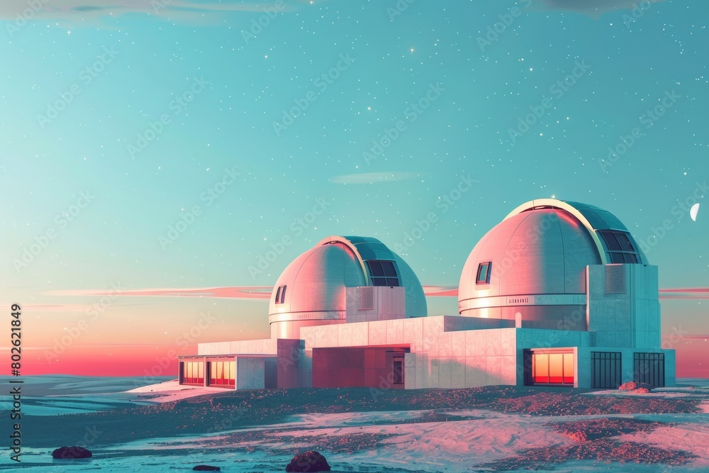 Poster twilight at the remote astronomical observatory: a quest for cosmic knowledge