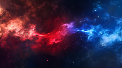 Naklejka premium Red and Blue isolation background, Illustration