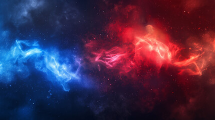 Fototapeta premium Red and Blue isolation background, Illustration