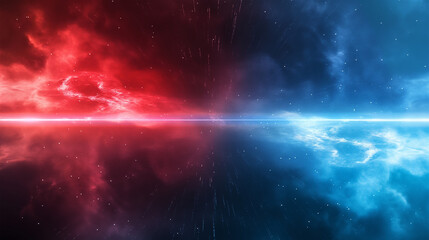 Naklejka premium Red and Blue isolation background, Illustration