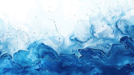 Mixed blue watercolor textured background