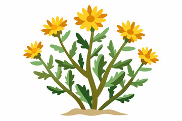 Obraz premium bouquet of flowers vector art illustration