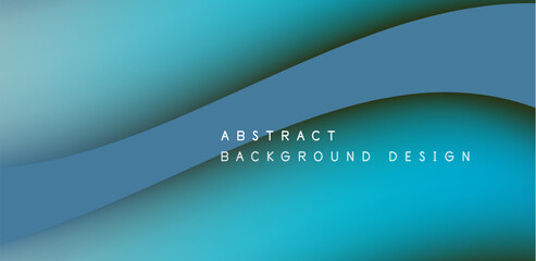 An electric blue background resembling waves, with a liquidlike texture. Includes a mix of rectangles and circles in shades of azure