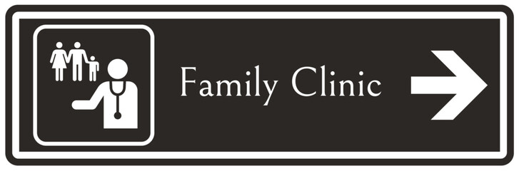 Family clinic sign