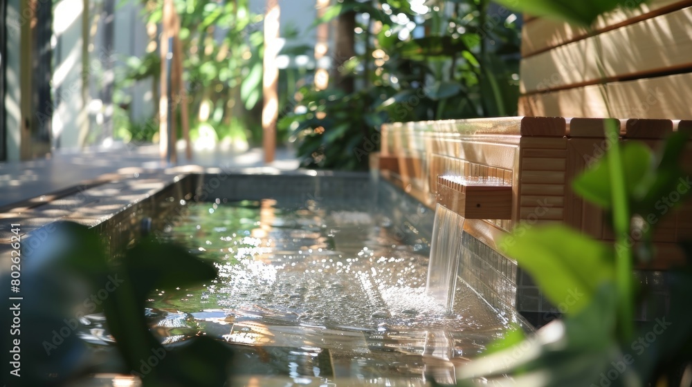 Poster a relaxation area outside of the sauna where patients can cool down and hydrate before returning to 