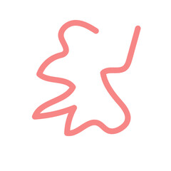 Abstract shapes squiggle lines vector 