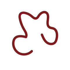 Abstract shapes squiggle lines vector 