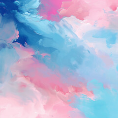 Beautiful Evening Sky Abstract Watercolor Background