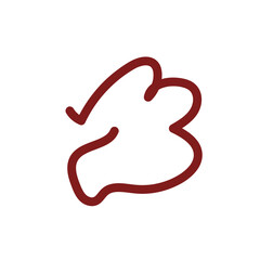 Abstract shapes squiggle lines vector 