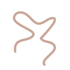 Abstract shapes squiggle lines vector 