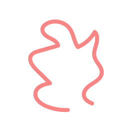 Abstract shapes squiggle lines vector 