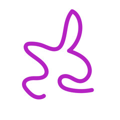 Abstract shapes squiggle lines vector 