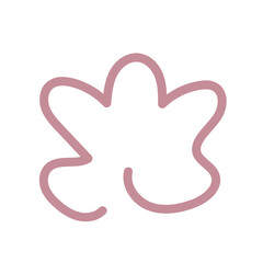 Abstract shapes squiggle lines vector 