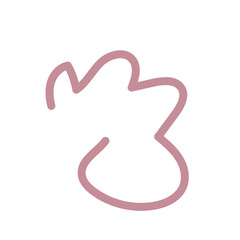 Abstract shapes squiggle lines vector 