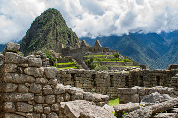 The ancient Inca city in the Andes, Peru