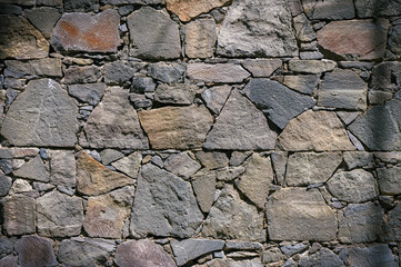 old wall of stone shell rock of arbitrary shape.1