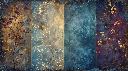 Mystical Abstract Backgrounds with Cosmic Touch

