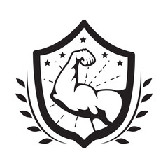 gym emblem illustration