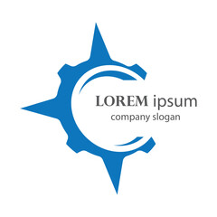 ancient compass logo design