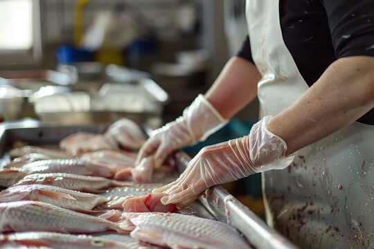 Fish processing, work in progress