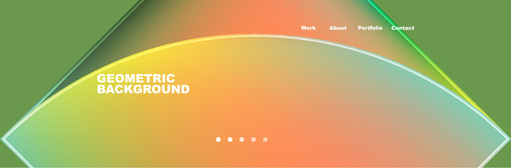 Obraz premium it is a geometric background with a rainbow of colors . High quality