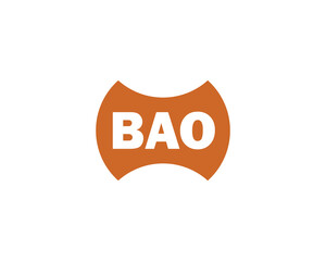 BAO logo design vector template