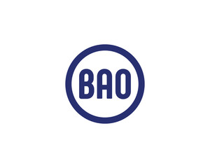 BAO logo design vector template