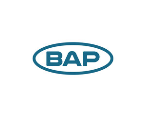 BAP logo design vector template