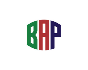 BAP logo design vector template