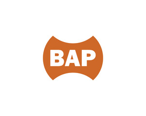 BAP logo design vector template