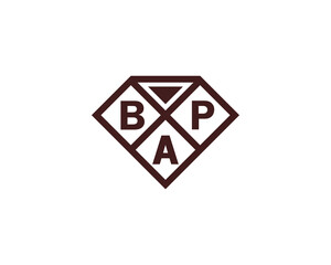 BAP logo design vector template