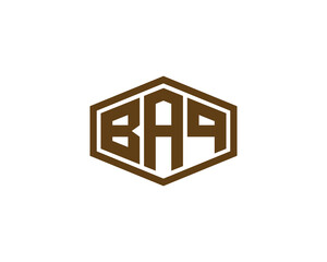 BAQ logo design vector template