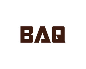 BAQ logo design vector template