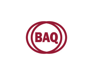BAQ logo design vector template