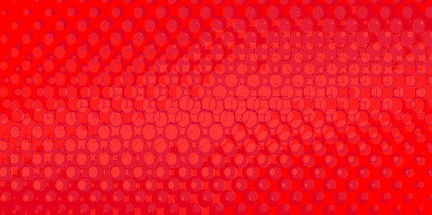 Red and white knitted abstract halftone color background, seamless dots pattern and background illustration with copy space, modern digital geometrical beautiful shape halftone on texture background.