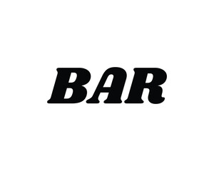 BAR logo design vector template