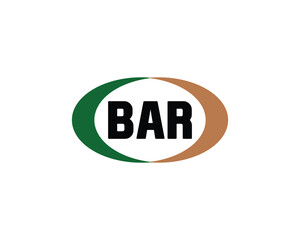 BAR logo design vector template