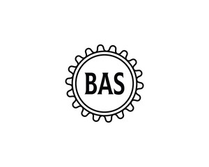BAS logo design vector template