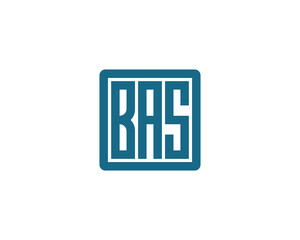 BAS logo design vector template